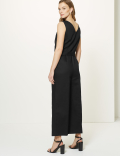 Linen Rich Button Detailed Jumpsuit