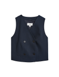 Tailored Pinstripe Double Breasted Waistcoat