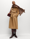Cotton Rich Belted Longline Trench Coat