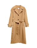 Cotton Rich Belted Longline Trench Coat