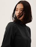 Pure Cotton Midi Shirt Dress