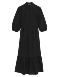 Pure Cotton Midi Shirt Dress