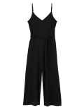 Jersey Cropped Wide Leg Jumpsuit