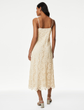 Cotton Rich Textured Midi Slip Dress