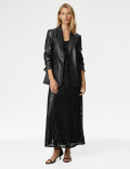 Sequin V-Neck Midaxi Cami Dress