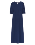 Jersey Round Neck Midi Tea Dress