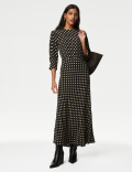Spot Print Midaxi Tea Dress