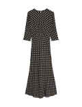 Spot Print Midaxi Tea Dress