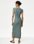 Jersey Textured Midi Bodycon Dress