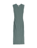 Jersey Textured Midi Bodycon Dress