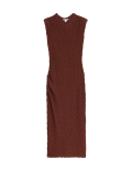 Cotton Rich Textured Midaxi Bodycon Dress