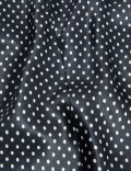 Satin Polka Dot Midi Column Dress