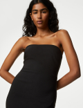 Bandeau Midi Waisted Dress
