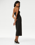 Bandeau Midi Waisted Dress