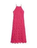 Cotton Rich Textured Midaxi Slip Dress