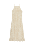 Cotton Rich Textured Midaxi Slip Dress