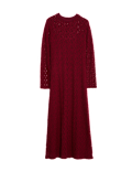 Jersey Knitted Lace Midaxi Dress
