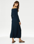 Jersey Bardot Midaxi Column Dress