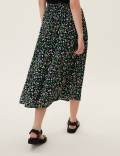 Floral Midaxi A-Line Skirt