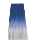 Ombre Pleated Midaxi Skirt