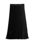 Satin Pleated Midaxi Skirt
