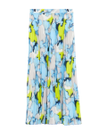 Printed Pleated Midaxi Skirt
