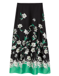 Floral Midaxi A-Line Skirt