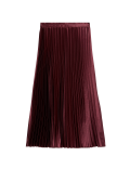 Satin Pleated Midaxi Skirt