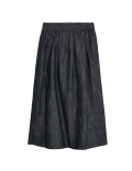 Denim Midaxi Circle Skirt