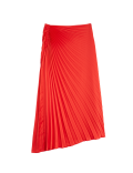 Pleated Midaxi Asymmetric Skirt