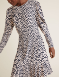 Ditsy Floral Puff Sleeve Mini Tea Dress