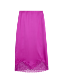 Satin Lace Midaxi Slip Skirt