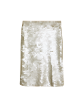 Sequin Knee Length Column Skirt