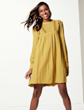 Embroidered Relaxed Mini Dress
