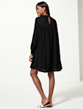 Embroidered Relaxed Mini Dress