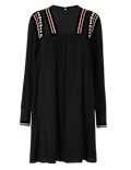 Embroidered Relaxed Mini Dress
