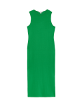 Jersey Round Neck Midi Bodycon Dress