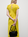 Round Neck Midaxi Column Dress