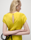 Round Neck Midaxi Column Dress