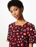 Animal Print Shift Dress