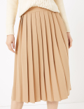 Pleated Midi Skirt