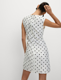 Polka Dot Mini Shift Dress