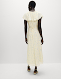 Cape Detail Maxi Dress