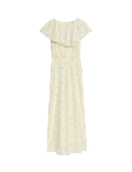 Cape Detail Maxi Dress