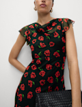 Cowl Neck Midaxi Dress