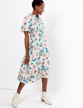 Floral Midaxi Shirt Dress