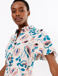 Floral Midaxi Shirt Dress