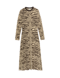 Jersey Animal Print Midaxi Bodycon Dress