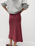 SATIN SLIP SKIRT