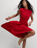 Midaxi Waisted Dress